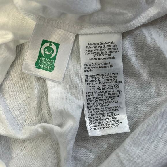 NWT J.Crew Smocked Henley Knit Top White Size L - Picture 8 of 8